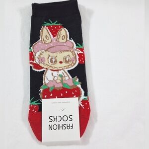Labubu Strawberry Women's Socks, One Size Fits Most, New With Tag